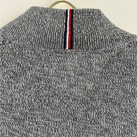 Tommy Hilfiger Gray Cotton Cardigan Sweater | Size Large - Picture 6 of 8